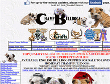 Tablet Screenshot of champbulldogs.com